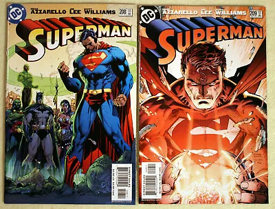 Buy Vintage Lot Of 2 2004 JIM LEE SUPERMAN 208 209 DC Comics Wonder Woman • 18£