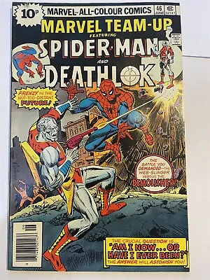 Buy MARVEL TEAM-UP #46 Deathlok Spider-Man Marvel UK Price 1976 FN+ • 3.49£