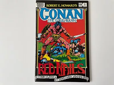Buy Conan The Barbarian Red Nails Vol. 1 No. 1 (Roy Thomas Barry Windsor-Smith) 1983 • 49.95£