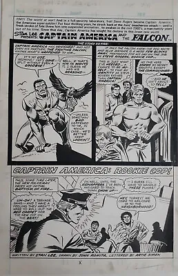 Buy Super Spider-Man #295 Marvel U.K. Captain America, Falcon Original Comic Art • 632.49£