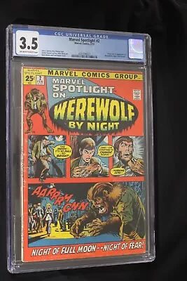 Buy Marvel Spotlight 2 CGC 3.5 Ow To White Pages • 150.93£
