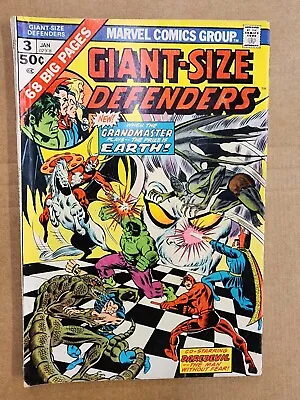 Buy Marvel Giant-Size Defenders #3 (1975) 1st App Korvac With MVS Fair. J7 • 18.99£