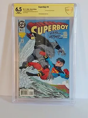 Buy Superboy #9 CBCS 6.5 SS 1st Appearance King Shark SIGNED By KARL KESEL! • 55.17£