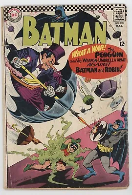 Buy Batman 190 DC 1967 GD Penguin Robin Umbrella Carmine Infantino • 39.58£