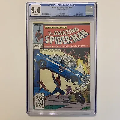 Buy Amazing Spiderman 306 CGC 9.4 White Pages McFarlane Action Comics 1 Homage 1988 • 67.18£