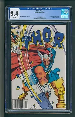 Buy Thor #337 CGC 9.4 White Pages Newsstand 1st Beta Ray Bill • 111.92£
