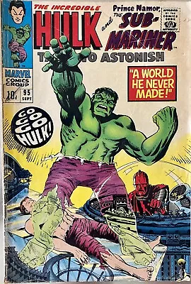 Buy Tales To Astonish #95 (1967) Hulk Sub-Mariner • 10£