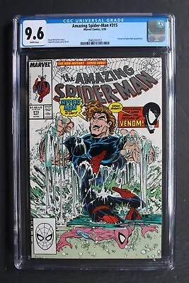 Buy Amazing SpiderMan #315 Hydro-Man 1989 2nd Full VENOM 1st Cover MCFARLANE CGC 9.6 • 68.05£