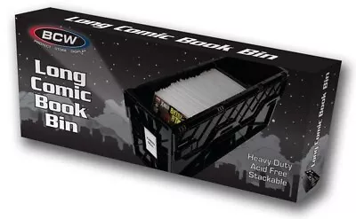 Buy BCW LONG Comic Book Storage Box Bin Heavy Duty Plastic Stackable Hold 300 Bags • 43.90£