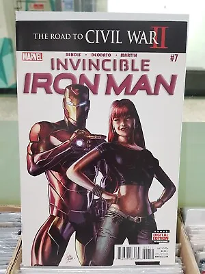 Buy Invincible Iron Man #7 - First Cameo Appearance Of Riri Williams, 2016, Marvel • 35£
