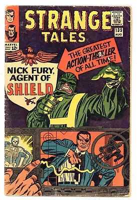 Buy Strange Tales 135 1st App NICK FURY Agent Of SHIELD Kirby 1965 Marvel Comic P783 • 70.34£