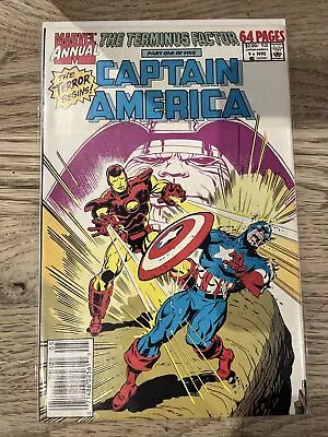 Buy Marvel Comics Annual Captain America #9 1990 Scarce Newsstand Variant • 14.99£
