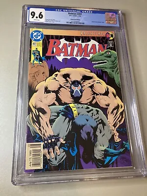Buy Batman #497 CGC 9.6 - Bane Breaks Batman's Back - Newsstand Not Pressed • 130.84£