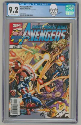 Buy George Perez Personal Collection Copy CGC 9.2 ~ Avengers 12 Scarlet Witch Vision • 79.66£