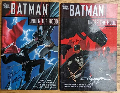 Buy Batman: Under The Hood TPB Lot Volumes 1-2 SIGNED BY SEVEN ARTISTS Matt Wagner • 39.97£