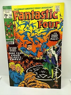 Buy Fantastic Four #110 VG 1971 1st Agatha Harkness Stan Lee • 71.15£