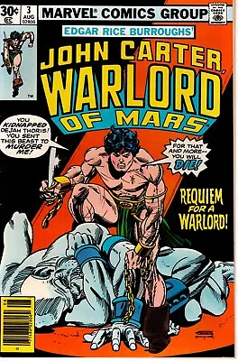 Buy John Carter, Warlord Of Mars Vol 1 #3 Aug 1977 Requiem For A Warlord! • 2.39£