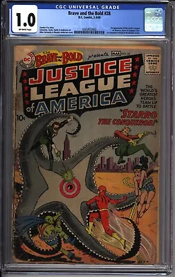 Buy * Brave And The Bold #28 CGC 1.0 1st JUSTICE LEAGUE Of AMERICA! (4265923002) * • 1,570.89£