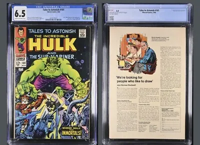 Buy 🔥tales To Astonish #101 Cgc 6.5 Loki And Odin Cover/story Last Issue 1968🔥 • 63.32£