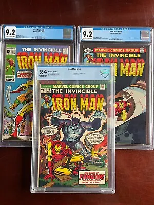 Buy Iron Man #30 & #56 & #149 CGC 9.2 & CBCS 9.4  1st App Of Rasputin & Fangor • 257.26£