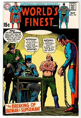 Buy DC - WORLD'S FINEST #193 - Swan Cover - VG/FN May 1970 Vintage Comic • 14.45£