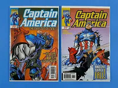 Buy Captain America #17 #18 Marvel (1999) Man Out Of Time 1st App Primax NM Lot Of 2 • 3.91£
