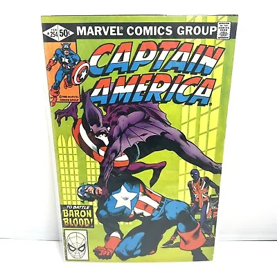 Buy CAPTAIN AMERICA #254 (1981), John Byrne Art, Baron Blood, Marvel Comics • 7.12£