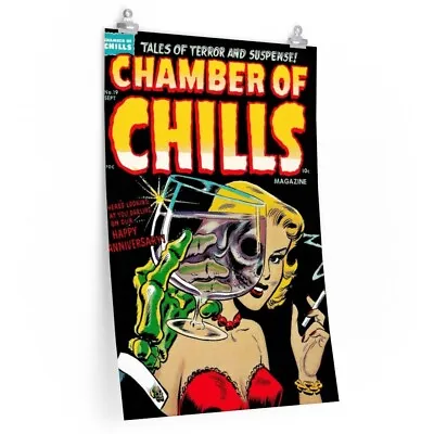 Buy CHAMBER OF CHILLS 19 Vintage Horror Comic Book High Quality Matte Poster  • 25.65£