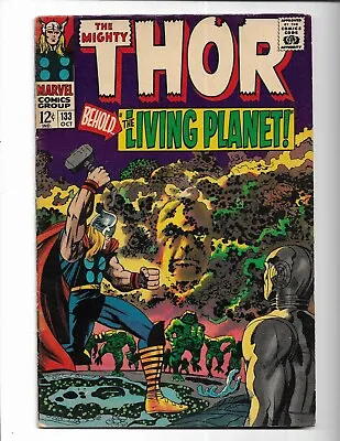 Buy Thor 133 - Vg- 3.5 - 1st Full Appearance Of Ego - 2nd Appearance Of Hela (1966) • 30.04£