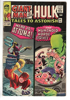Buy Tales To Astonish #64 (1965) - Grade 4.5 - Here Is Attumas - Humanoid Horde! • 63.25£