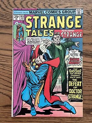 Buy Strange Tales # 183 (Marvel 1976) Dr. Strange Vs Dr Shocker! Steve Ditko VF • 5.15£