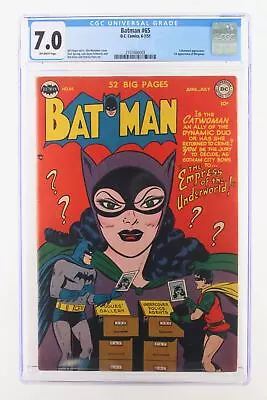 Buy Batman #65 - D.C. Comics 1951 CGC 7.0 Catwoman Appearance. 1st Appearance Of Win • 2,877.47£