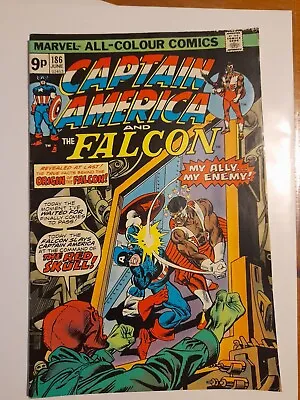 Buy Captain America #186 June 1975 VGC 4.0 Origin Of Falcon • 4.99£