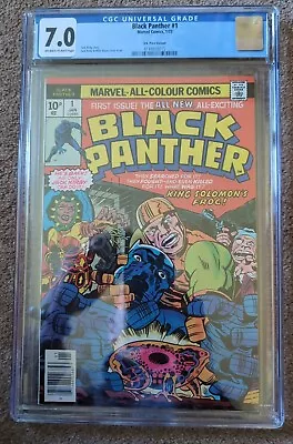 Buy Black Panther #1 (1977) -  CGC 7.0  - 1st Solo Title  - Key Issue • 79£