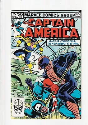 Buy CAPTAIN AMERICA #282 1st JACK MONROE As NOMAD!  Vol. 1, 1983 Marvel 1st Print • 10.24£