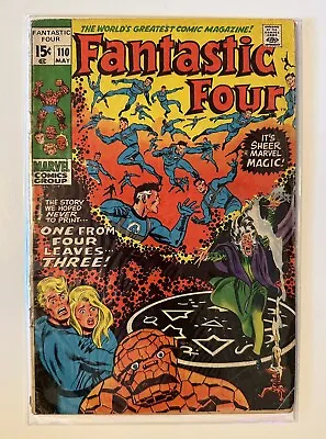 Buy Fantastic Four #110 - Marvel - 1st Agatha Harkness Cover - Stan Lee - 1971 • 36.19£
