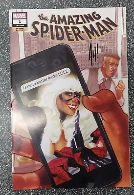 Buy Amazing Spider-Man #1 (2018) Adam Hughes Variant SIGNED • 8.99£
