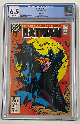 Buy Batman #423. Sept 1988. Dc. 6.5 Cgc. Third Print. Classic Todd Mcfarlane Cover! • 75£