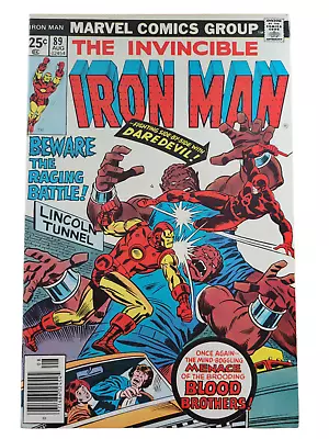 Buy Iron Man #89 Marvel Comics Daredevil Vs. Blood Brothers Minor Key Raw FN/VF VF- • 29.65£