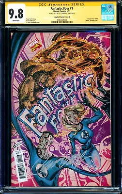 Buy Fantastic Four #1 RETRO VARIANT 1:200 CGC SS 9.8 Signed J.Scott Campbell NM/MT • 158.08£