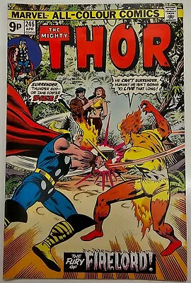 Buy Bronze Age Marvel Comics Thor Key Issue 246 1st Appearance Of Firelord • 2.20£