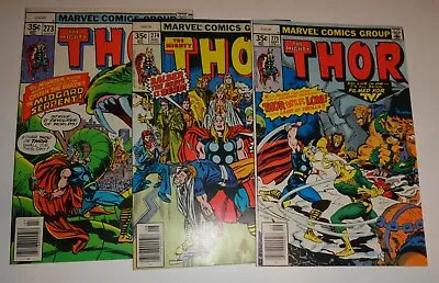 Buy Thor #273,274,275 John Buscema Vf Avg  1978 • 18.25£