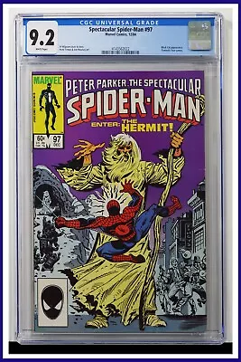 Buy Spectacular Spider-Man #97 CGC Graded 9.2 Marvel 1984 White Pages Comic Book. • 81.26£