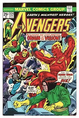 Buy Avengers Vol 1 No 134 Apr 1975 (VFN/NM) (9.0) Marvel, Bronze Age • 34.99£