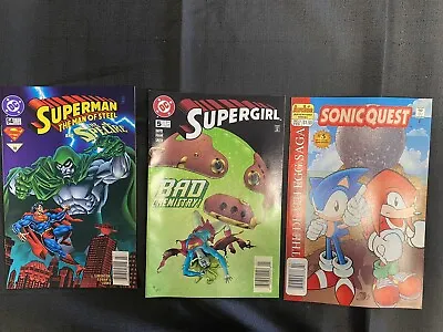 Buy DC Comics Superman Man Of Steel #54 The Spectre 1996 Sonic #3 Supergirl #5 1997 • 7.96£