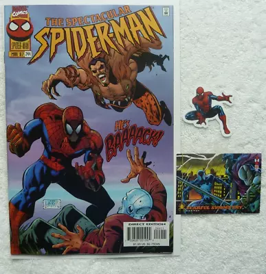 Buy The Spectacular Spider-man #244, NM With Free Card And Sticker • 11.79£