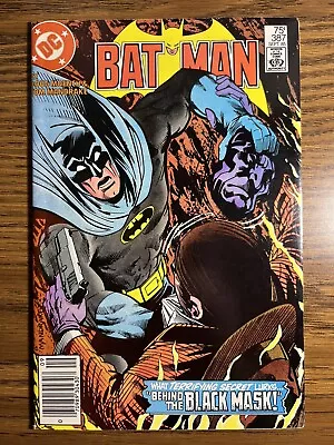 Buy Batman 387 Newsstand 3rd App Of Black Mask (roman Sionis) Dc Comics 1985 • 12.63£