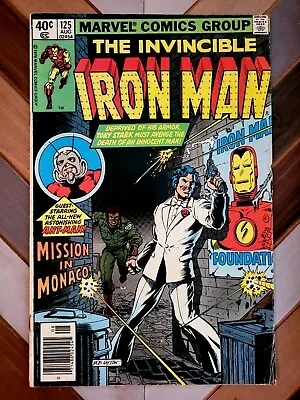 Buy The Invincible IRON MAN #125 FN (Marvel 1979)  Demon In A Bottle  Part 6 • 13.89£
