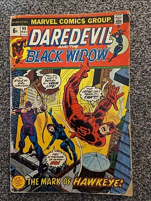 Buy Daredevil & Black Widow 99. Marvel 1973. Hawkeye. Combined Postage • 2.49£
