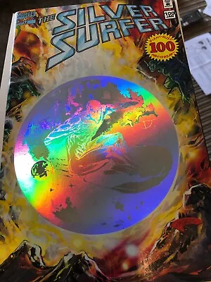 Buy Silver Surfer 100 (1995) Mephisto App. Wraparound Cover. Hologram Cover  • 15.99£